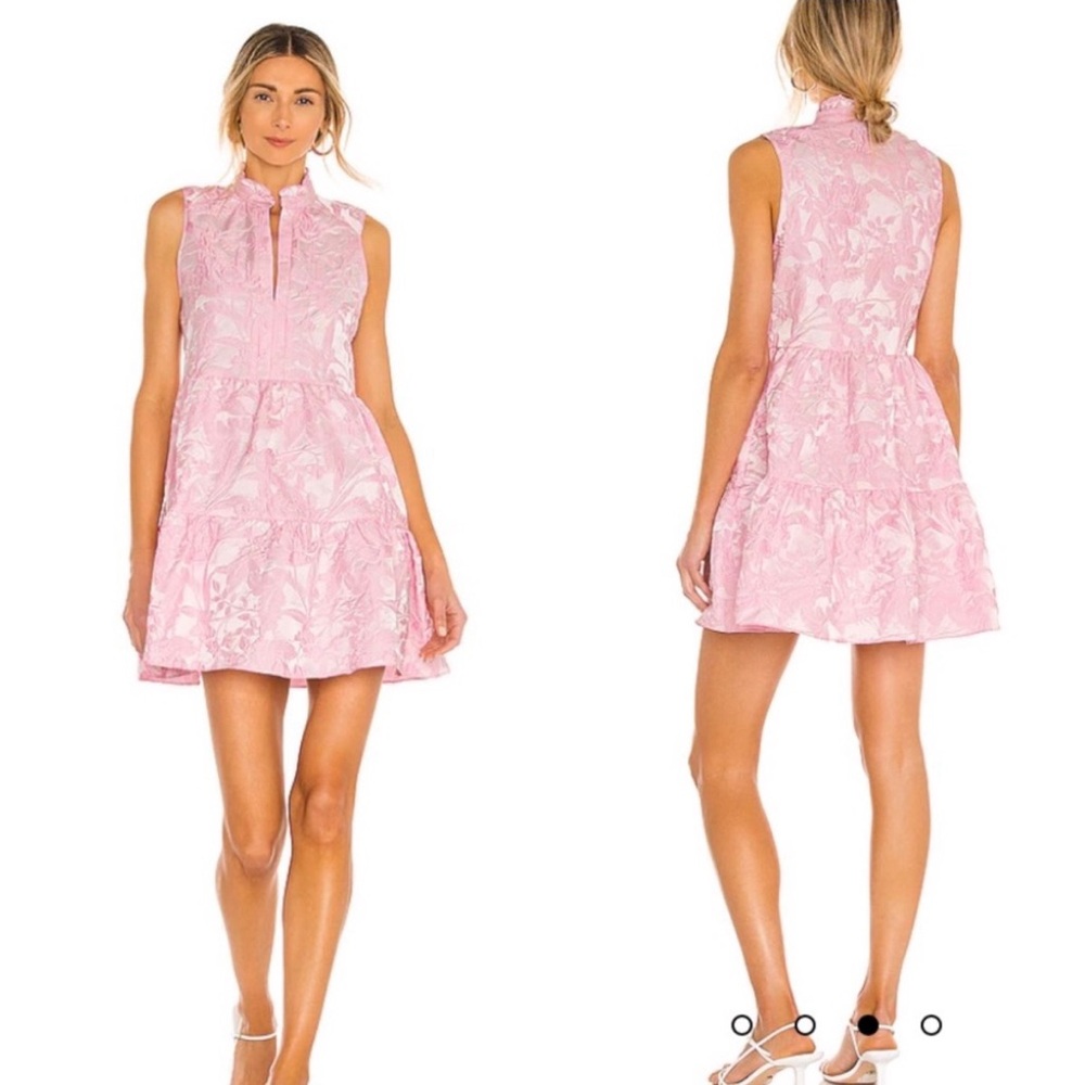 Amanda Uprichard Sleeveless Saffron Dress in Pink